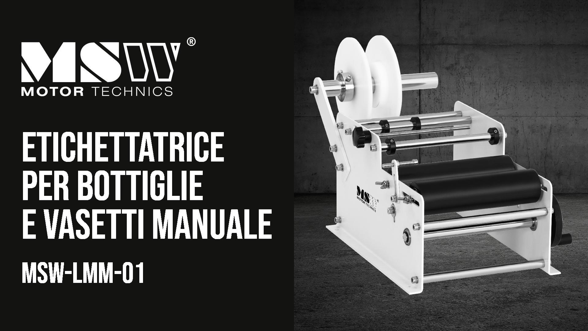 Etichettatrice semiautomatica Flexlabeller PE-E per bottiglie
