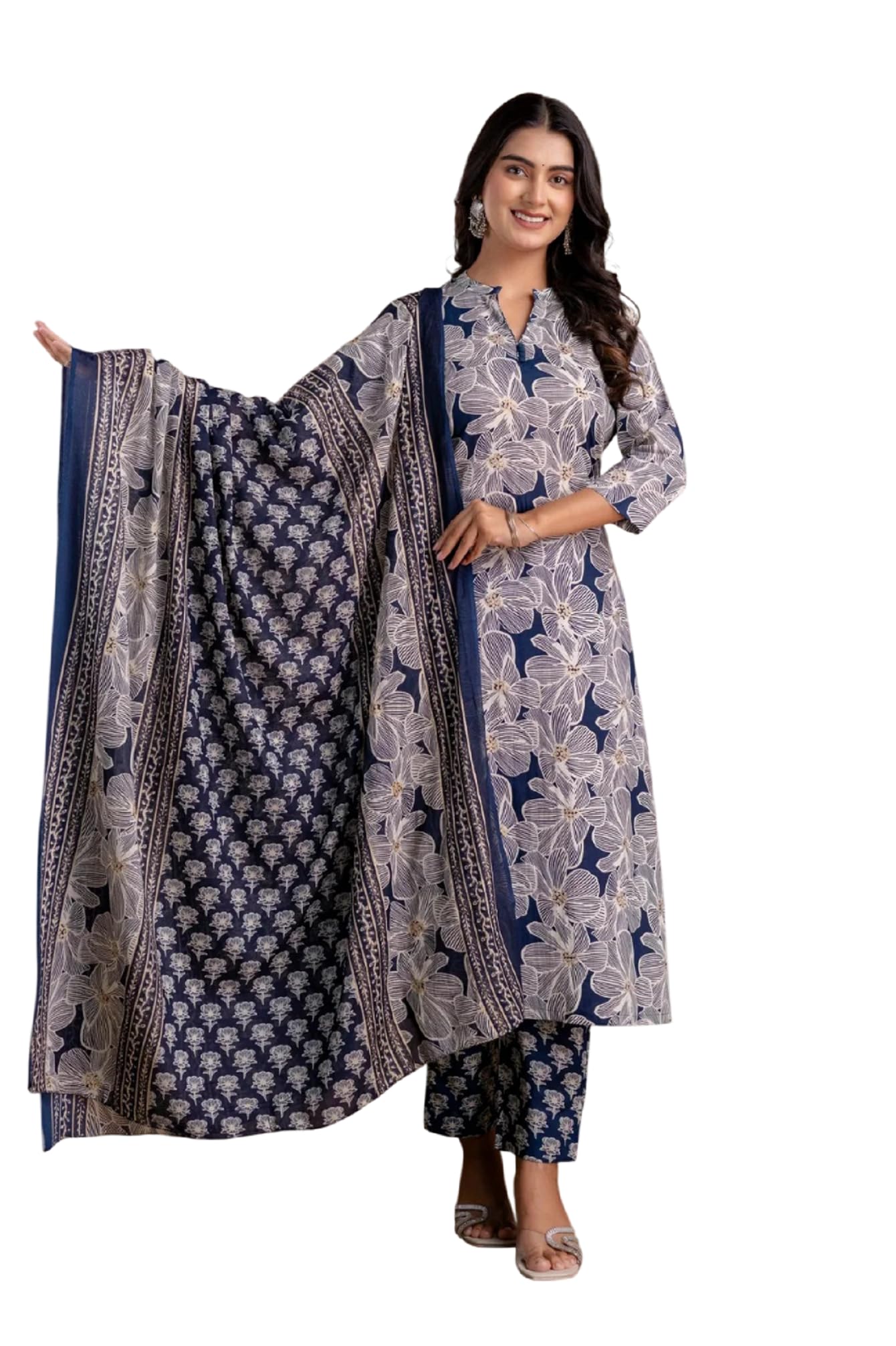 fabnex Kurta set for Women | Women Kurta Pant Set |Kurti Set With Pant and Dupatta (K-203-204)-picture-32