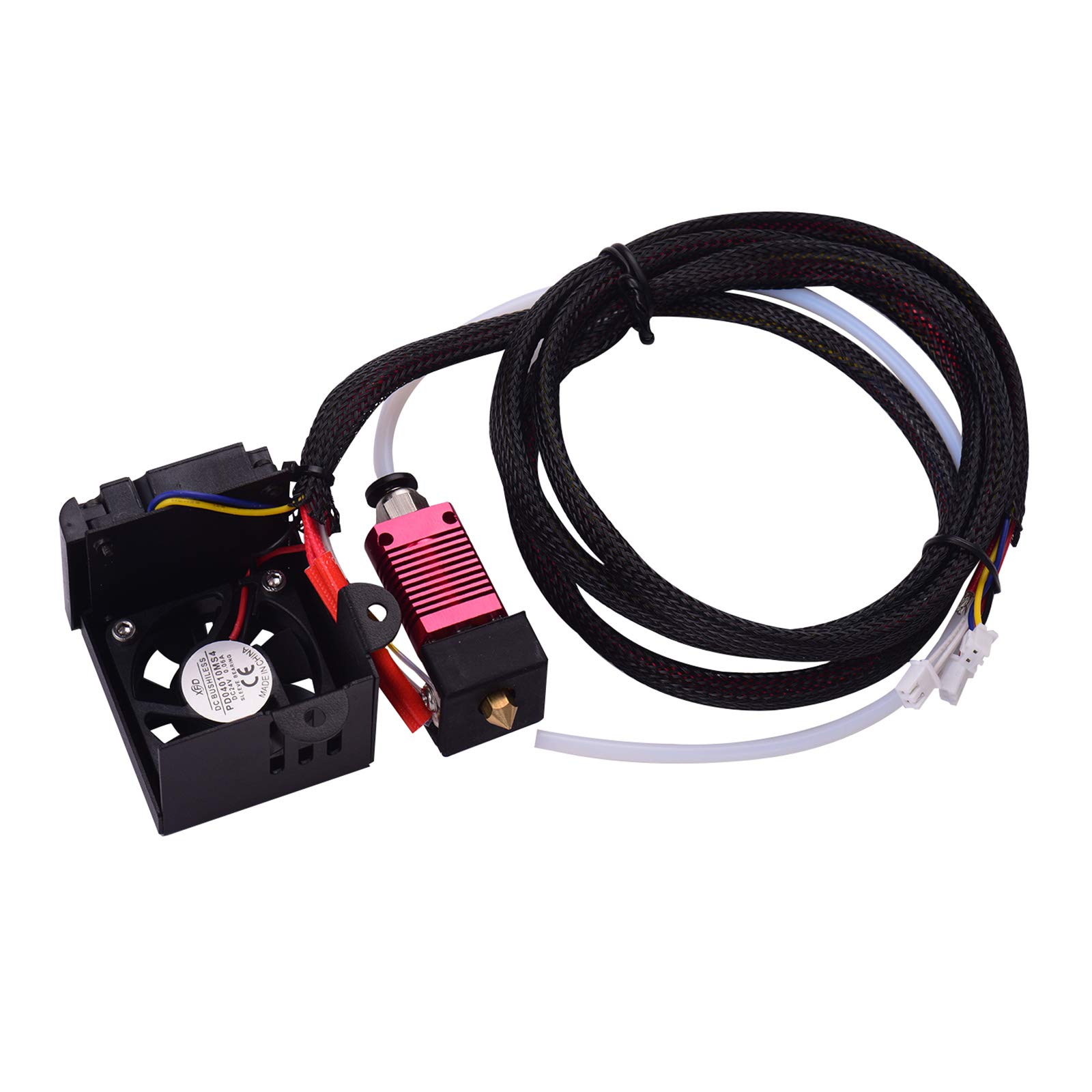 24V Assembled Hotend Extruder Kit with 0.4mm Nozzle Aluminum Heating Block 3D Printer Parts Compatible with Creality Ender 3 Ender 3 Pro 3D Printer