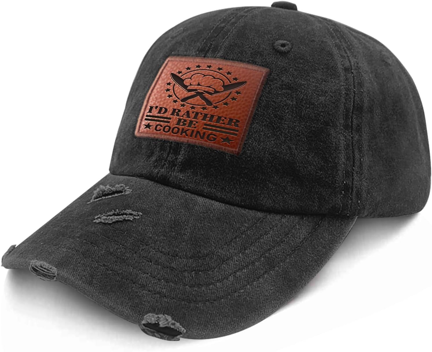 I'd Rather BE Cooking Cowboy Hat Humor Beach Hat Gifts for Men Who Like Engraved,Running Cap Suitable for Streetwear