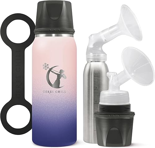 Miniatura 14 de CERES CHILL OG Enfriador y Calentador de Leche Materna – Enfriador Portátil de Leche Materna de 12–34 oz, Almacenamiento y Biberón para Bebé para