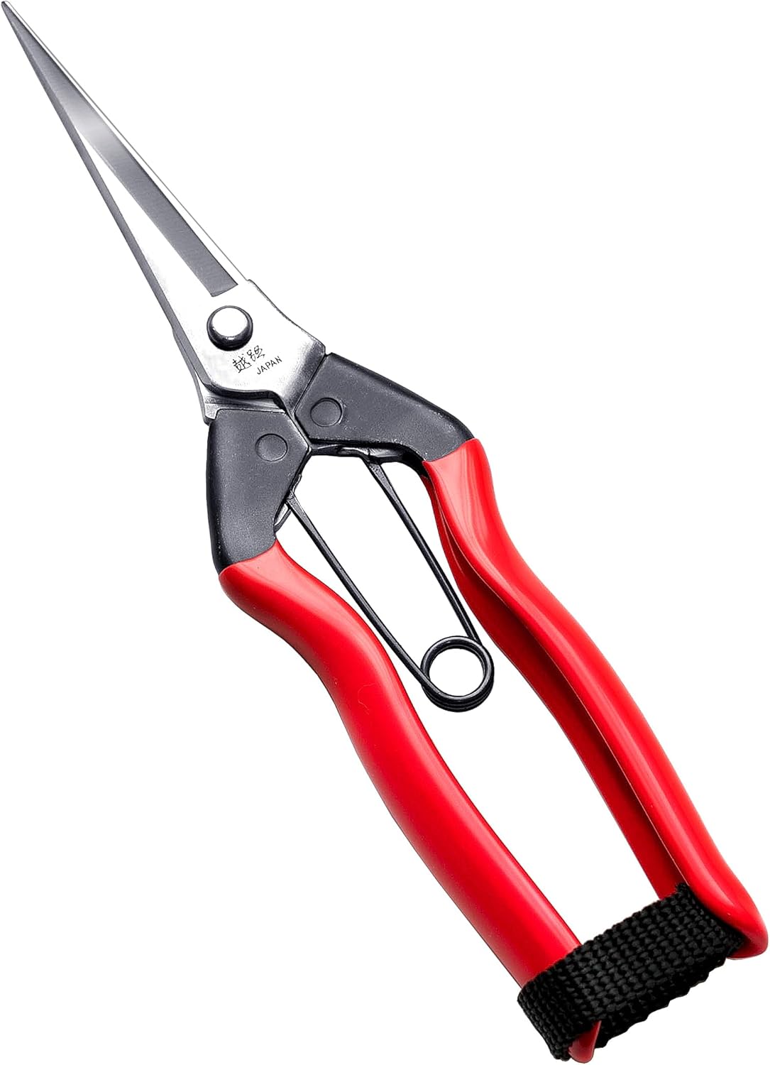 Japanese Garden Shears 7.2" for Plants - Trimming Scissors Precision Pruning Shears with Pointed Tips - Sharp Japanese Stainless Steel Blade & Spring Loaded Handle - Made in Japan