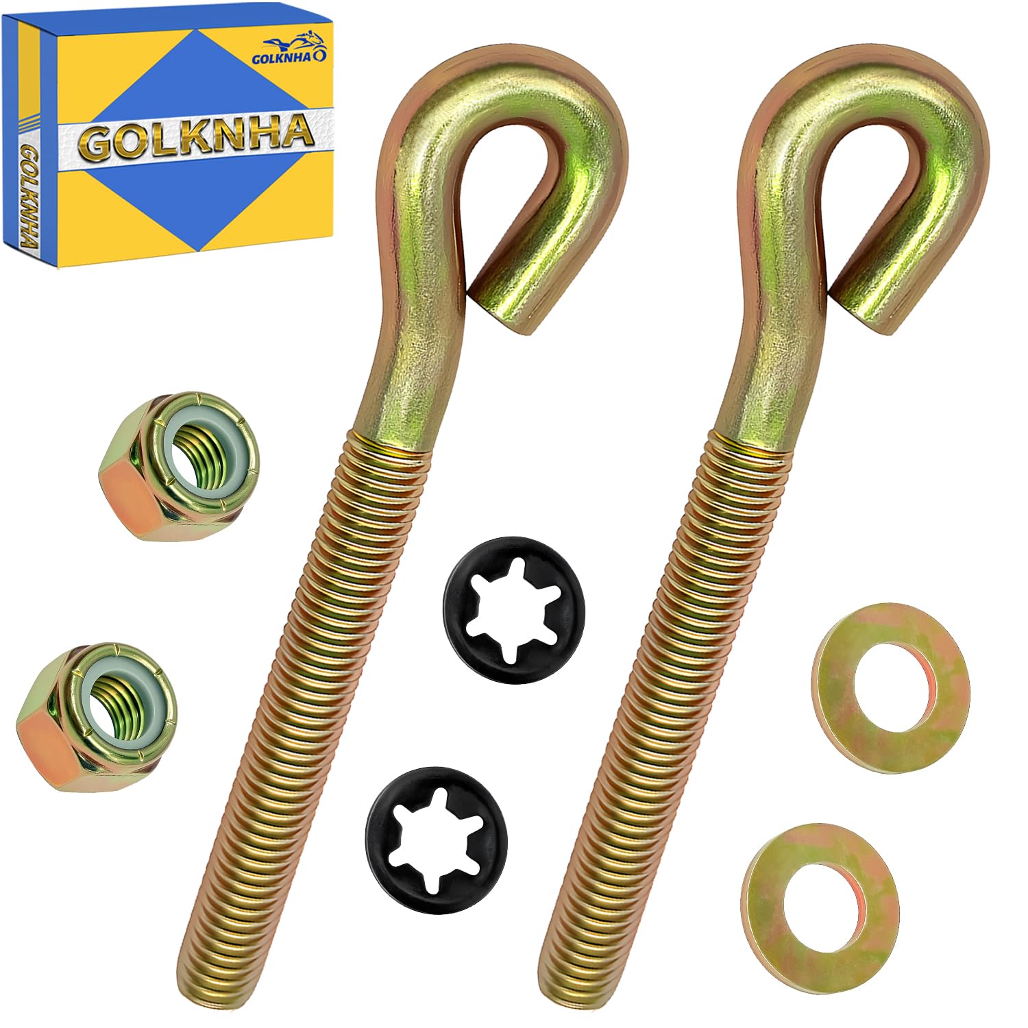 2 PCS Boss Snow Plow Eyebolt 1/2" Set W/Nuts HDW01744 HDW01700