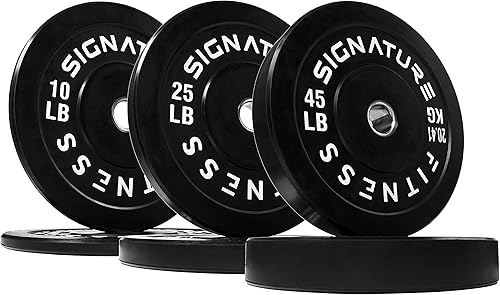 Miniatura 20 de Juego de placas olímpicas de amortiguación Fitvids, placas de peso de 2" para entrenamiento de fuerza y levantamiento de pesas, París o juego o