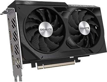 gigabyte nvidia geforce rtx 4060 windforce oc graphics card - 8gb gddr6 128-bit pci-e 4.0 2475mhz core clock 2x dp 1.4 2x hdmi 2.1a nvidia dlss 3 - gv-n4060wf