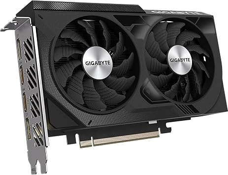Gigabyte NVIDIA GeForce RTX 4060 WINDFORCE OC Graphics Card - 8GB GDDR6, 128-bit, PCI-E 4.0, 2475MHz Core Clock, 2x DP 1.4, 2x HDMI 2.1a, NVIDIA DLSS 3 - GV-N4060WF2OC-8GD