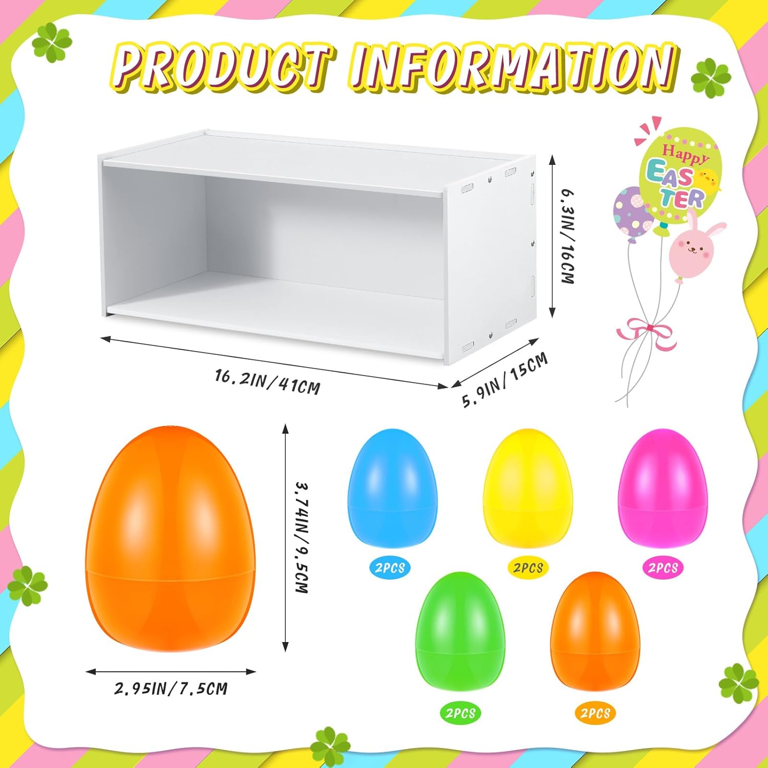Marsui Easter Egg Matching Game Set for Adults and Family, Color Matching Party Game with 10 Plastic Eggs and Storage Box, Fun Easter Party Activity for Family Gathering Holiday Games