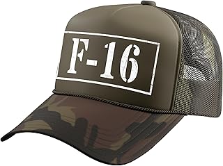 F-16 Viper Crew Chief Aviation Pride Trucker Hat with Adjustable Mesh Back