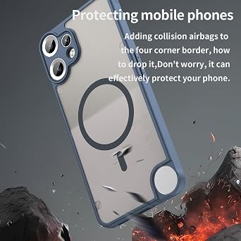 Compatible with Nothing CMF Phone 2 Pro Case Cover,Compatible with MagSafe,Anti-Fall,Compatible with Nothing CMF Phone 2 Pro Cell Protective Case Blue