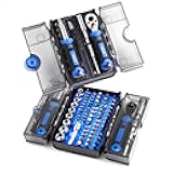 XOOL 78PCS Ratchet Screwdriver Set, Multi-Functional Precision Repair Tool Kit with 41PCS Bits, Precision Bits, 1/4