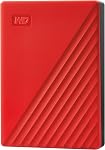 WD 6TB My Passport Portable External Hard Drive, Red, Includes Backup Software with Defense Against ransomware, and Password Protection - WDBR9S0060BRD-WESN