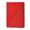 WD 6TB My Passport portable external storage, external hard drive, USB 3.0, portable HDD with software for device management, backup and password protection, works with PC, Xbox &Playstation, Red