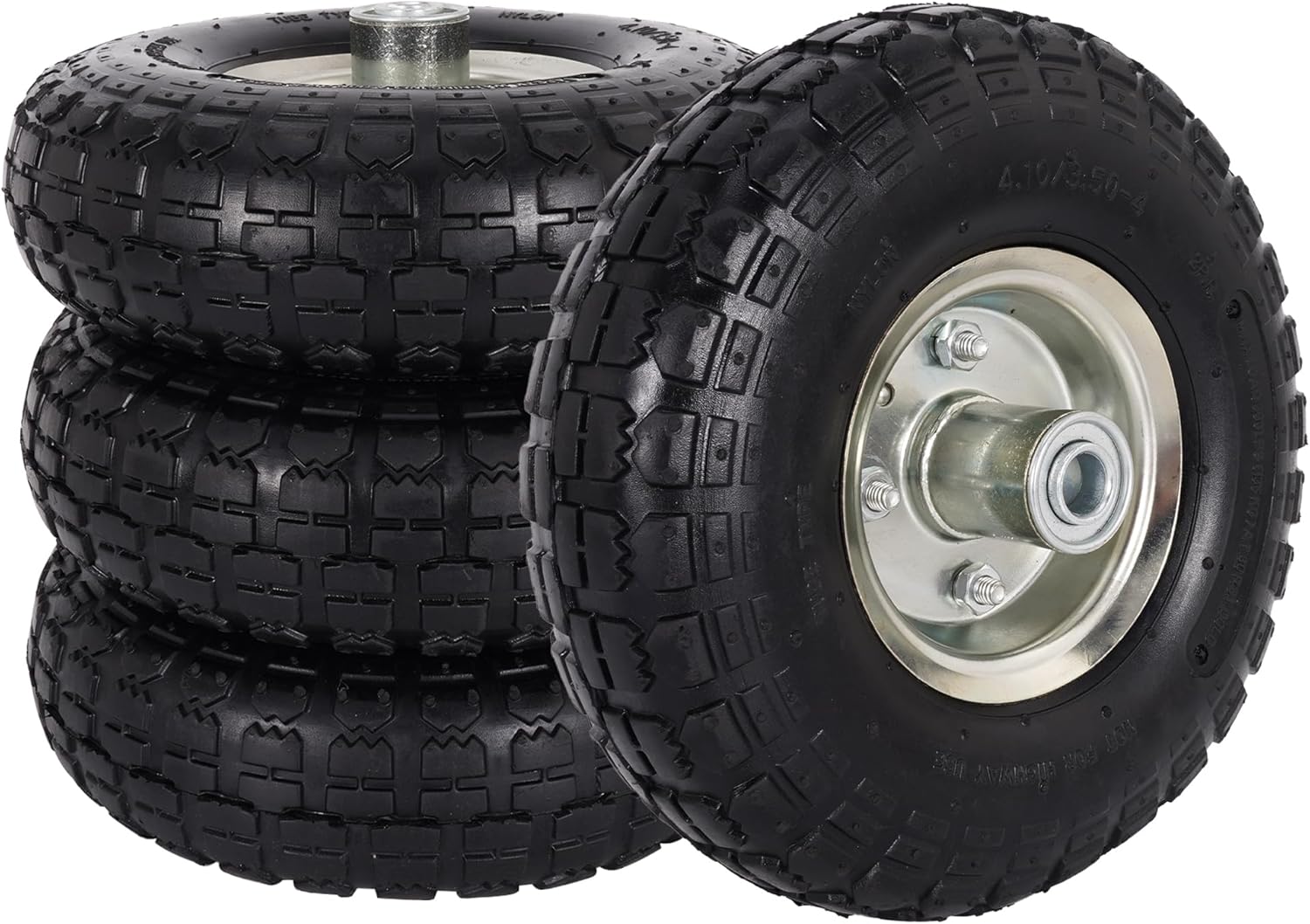Amazon.com: RUTU 4.10/3.50-4" Pneumatic Tires, 10 Inch Pneumatic Wheels ...