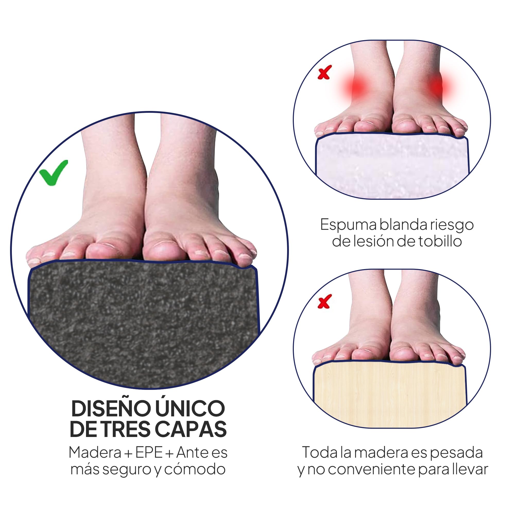 HOMCOM Barra de Equilibrio Gimnasia Plegable 210 cm Viga de Gimnasia Artística