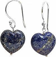 Vista 65 de Gempires Natural Heart Crystals Earring, Heart Gemstone, Energy Healing Crystals, Birthday, Gift for Her, Gemstone Jewelry Yaxaite