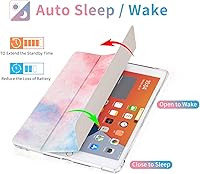 Vista 3 de Funda de 10.2 pulgadas para iPad con soporte para lápiz, funda con activación/suspensión automática para iPad de 9ª/8ª/7ª