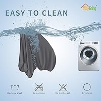 Vista 471 de Easy-Going Fundas Elásticas de 3 Piezas para Cojines de Sofá para Sofá Seccional Izquierdo/Derecho en Forma de L Chaise Lounge Funda de Asiento