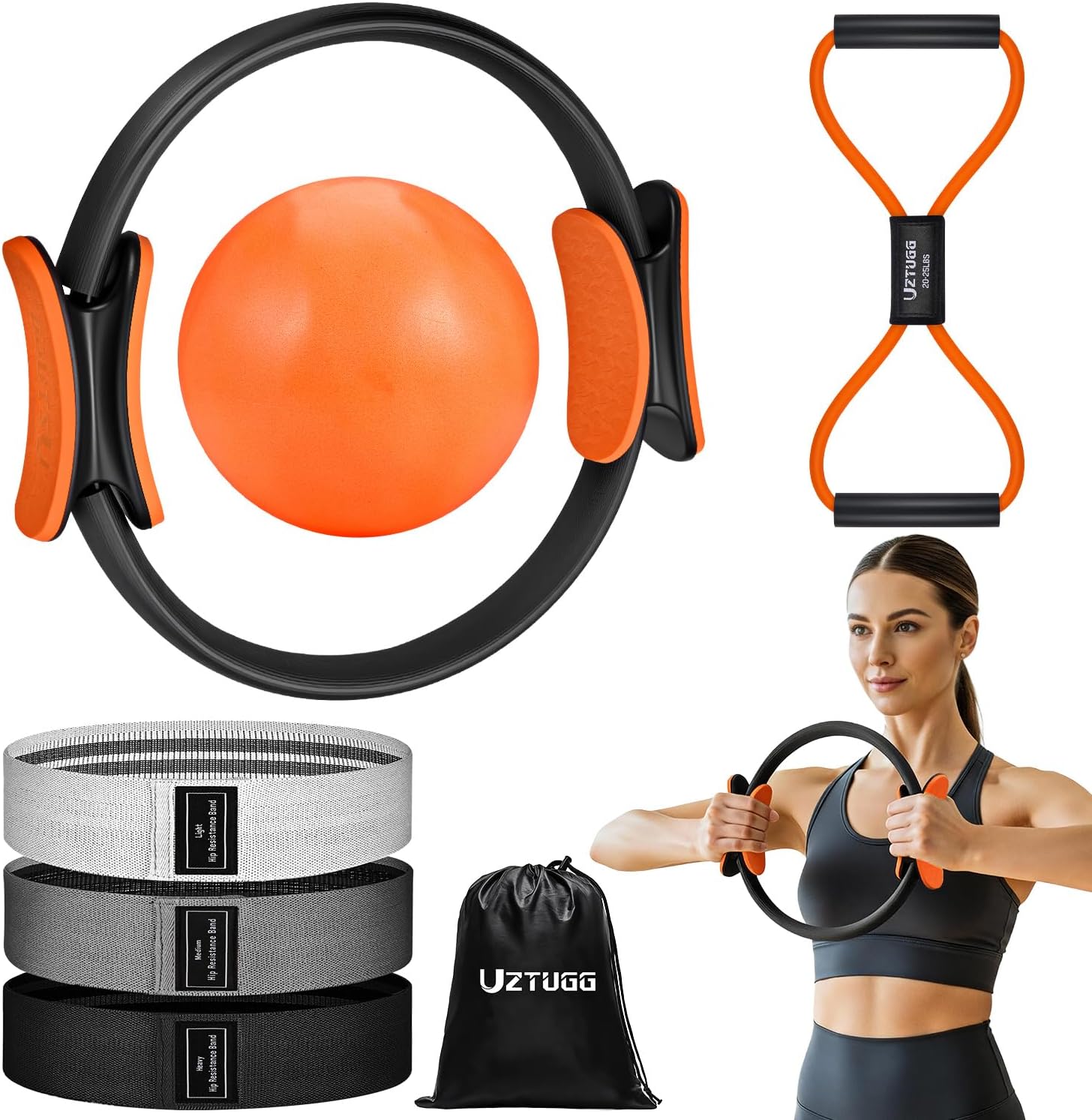 4-in-1 Pilates Kit for Women: Home Workout with Resistance Bands on Amazon
