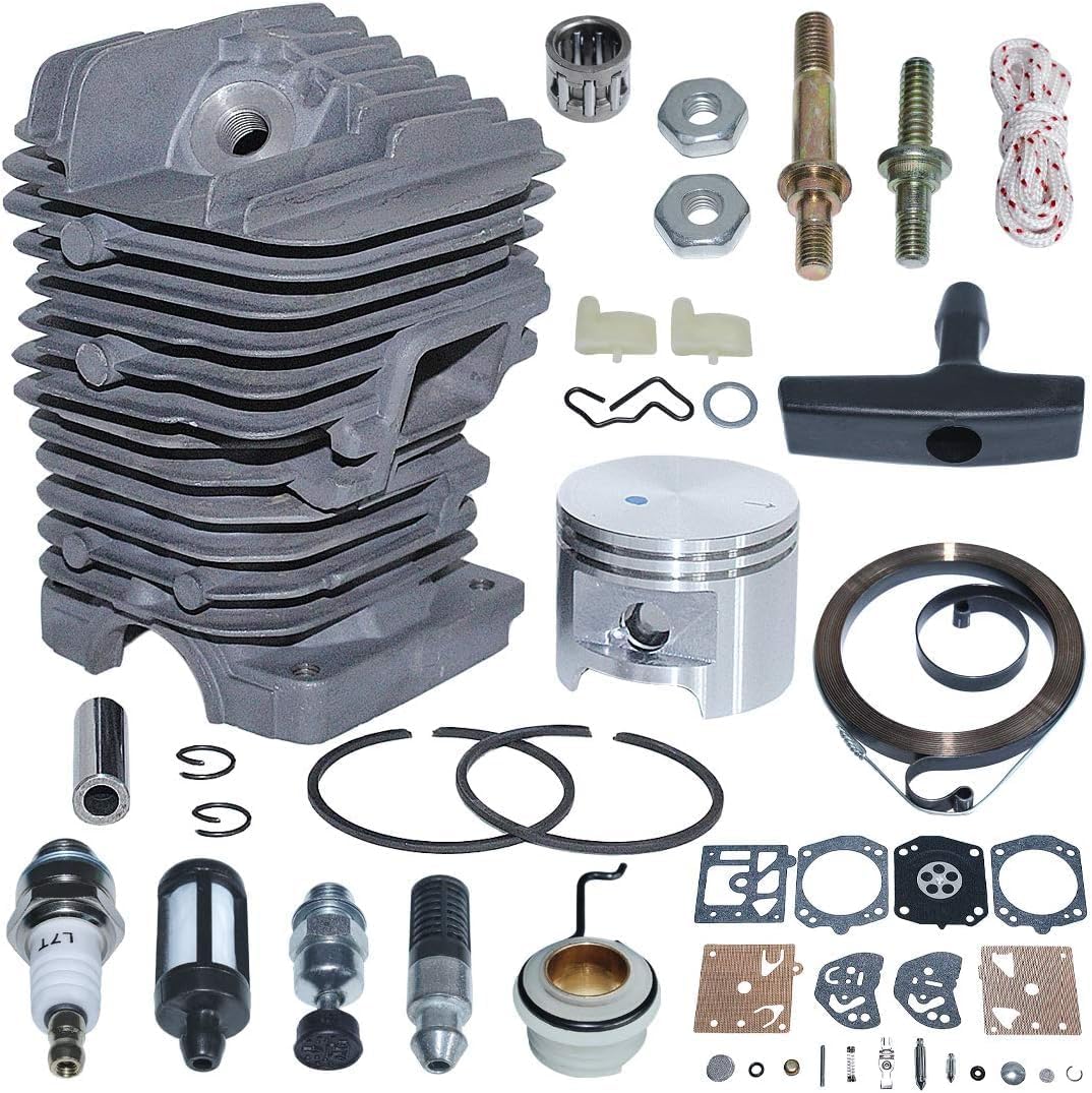 Cylinder Piston Kit 47mm Bore Fit for MS310 MS 310 Replacement Bolt Nuts Replace 1127 020 1218. Replacement Parts