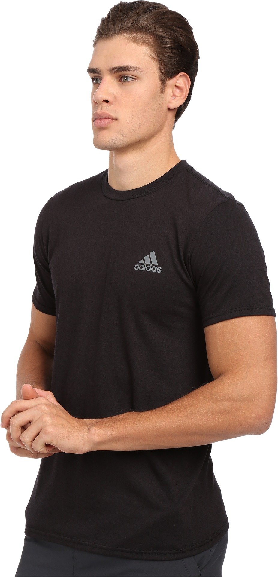 adidas Performance Men's Go-To Performance Short-Sleeve Crew Tee, Large, Black