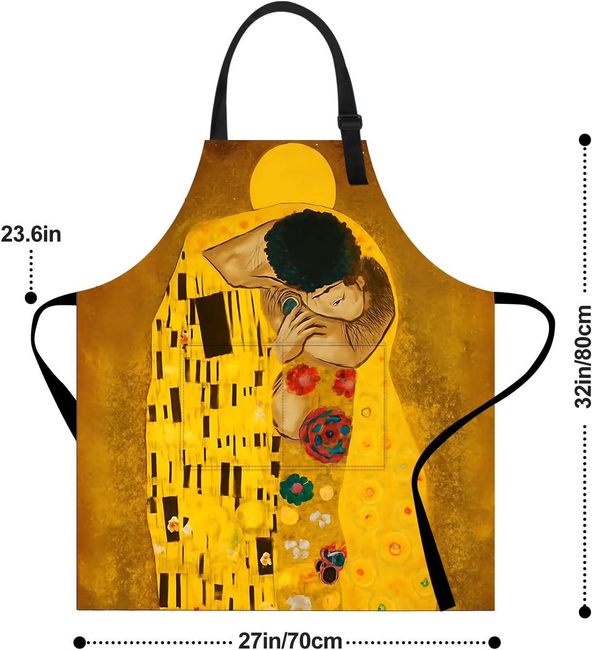 ANNA QUEEN Funny Aprons with Pocket for Women & Men, Cute Cooking Apron, Adjustable Kitchen Aprons for Baking BBQ