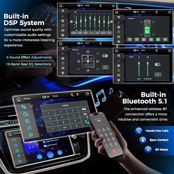 7 inch Car Stereo Sat Nav CarPlay DAB+Radio for VW Polo 6R Golf 5/6 Tiguan