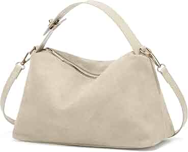 Amazon.com: Slouchy Suede Cloud Hobo Bags Women Crescent Satchels