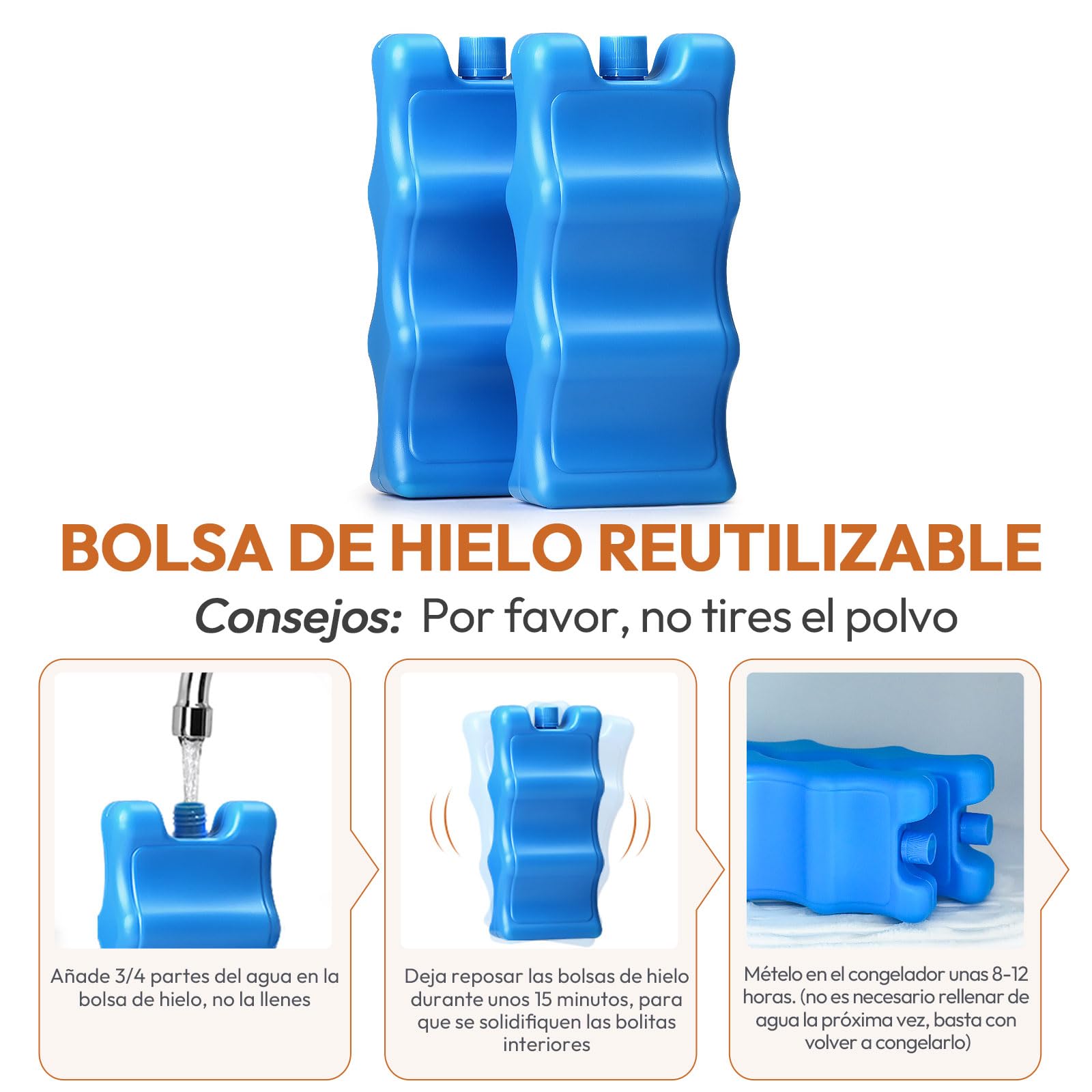 NCVI Bolsa para Enfriar Leche Materna con Bolsa de Hielo, Doble Capa, se Adapta a 6 Botellas, hasta 9 onzas para la Mochila de la Bolsa de la Bomba de Lactancia de la Madre