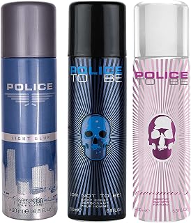 Police Light Blue + To Be Man + To Be Woman Deo Combo Set 600ml Price In India