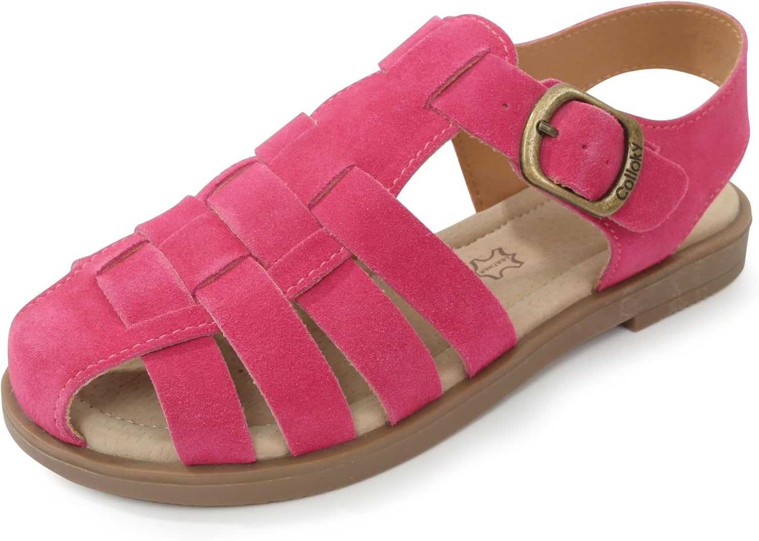 Kid Girls Fisherman Sandals - Comfortable Closed Toe