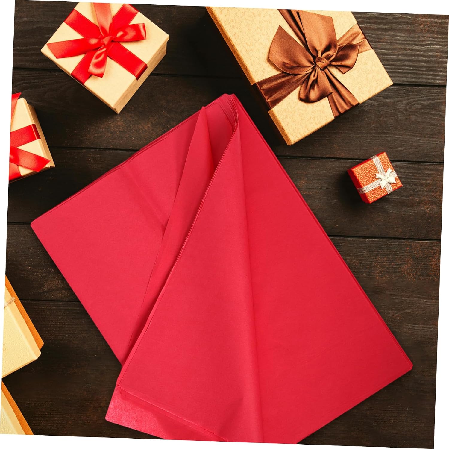 COLLBATH 100sheets Flower Paper Wrapping Tissue Paper for Diy Elegant Wrapping for Events