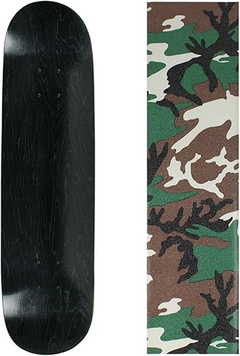 Miniatura 2 de Skateboard Deck Pro 7-Ply Canadian Maple Stained Black with Griptape