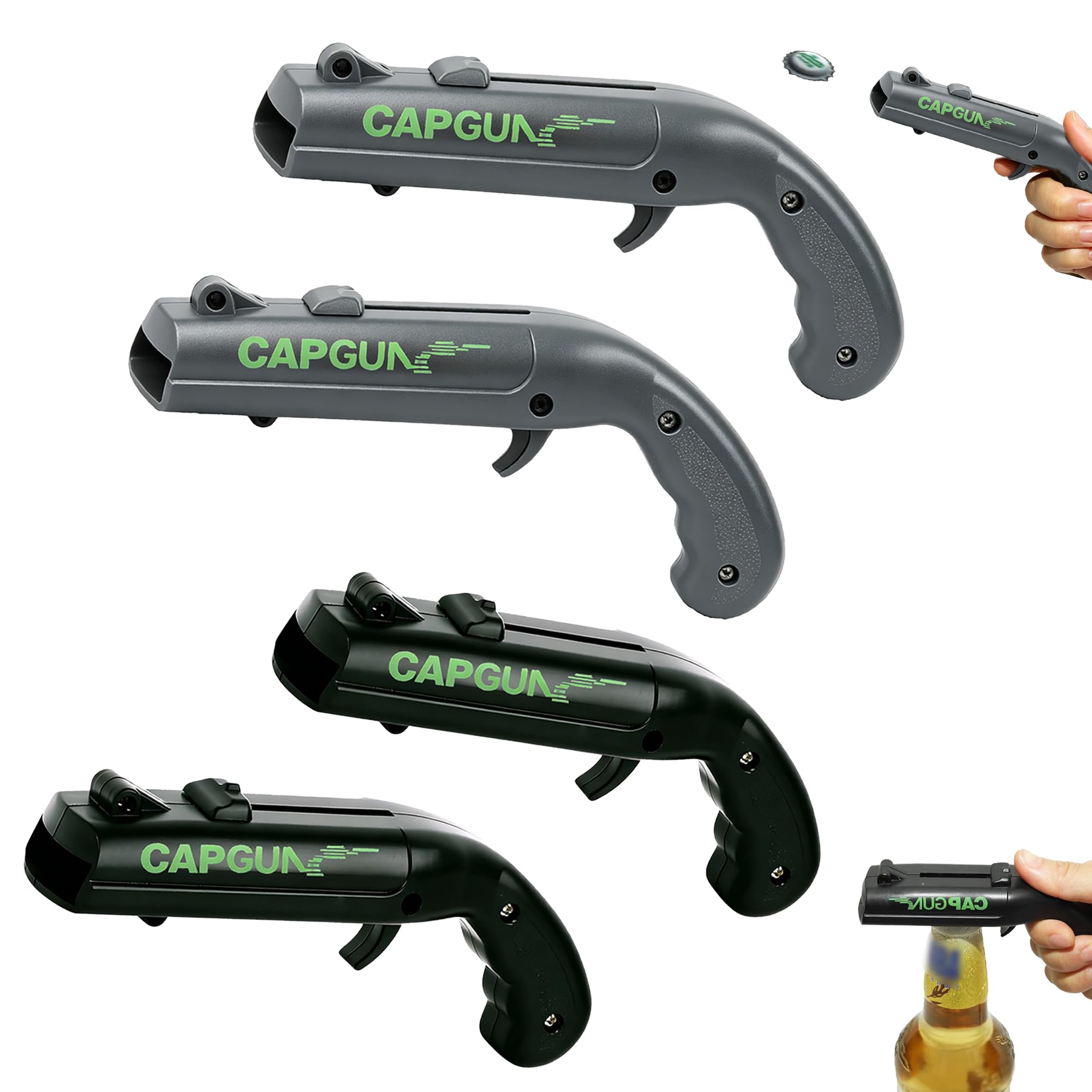 Cap Gun Bottle Opener - Launch Bottle Caps! -15
