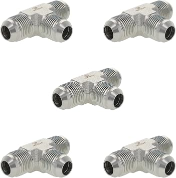 HYDRAULICS DIRECT 2603-06-06-06-HD-PK05 | Union Tee 3/8" Male JIC 9/16"-18 thread x 3/8" Male JIC 9/16"-18 thread x 3/8" Male JIC 9/16"-18 thread