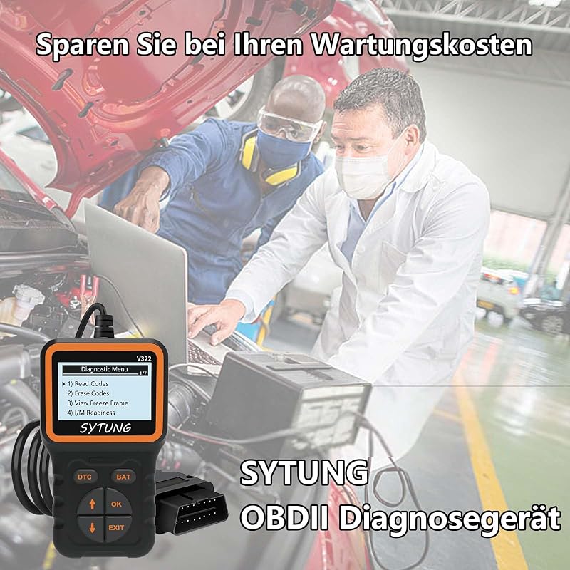 SYTUNG V322 OBD2 Autódiagnosztikai Eszköz - Univerzális Hibakódolvasó Minden OBD II Protokollal Rendelkező Járműhöz - Frissített Verzió