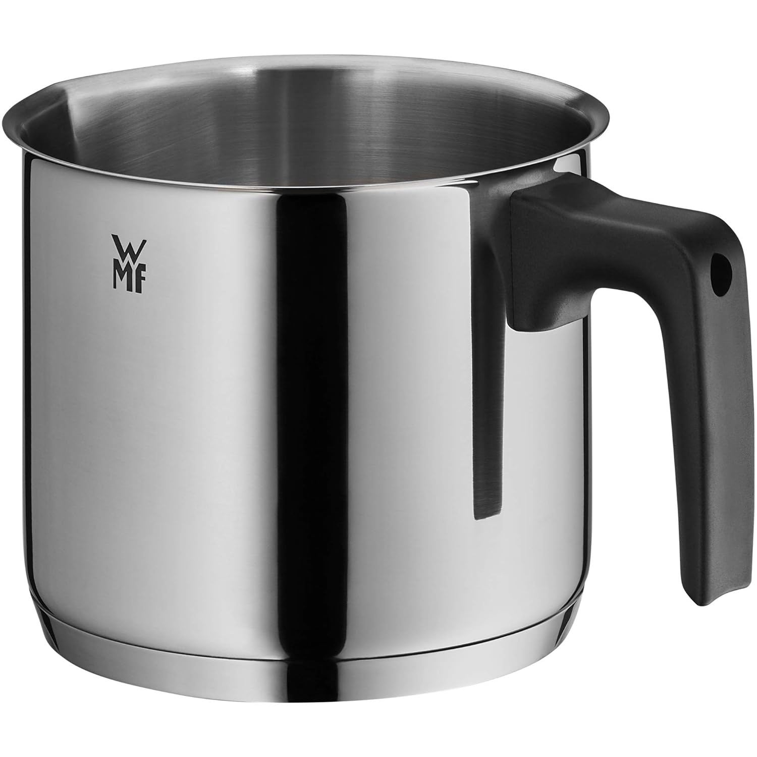 WMF Stainless Steel Milk Pot 1.7L - 14cm Brushed Cromargan Saucepan For All Stovetops Including Induction