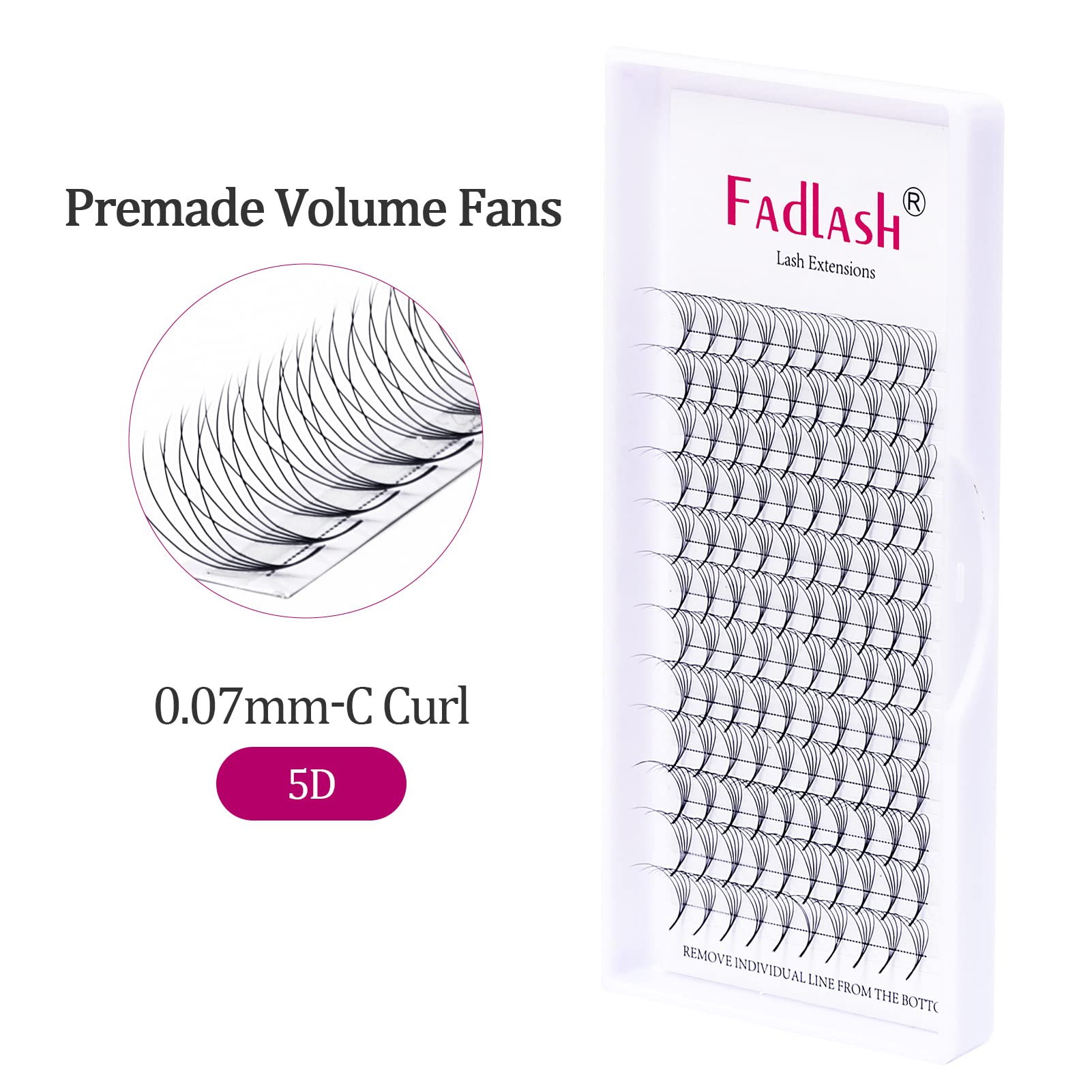 Volumen Ruso 10D 0.07mm C Curl 15mm Prefabricados Extensiones de Pestañas Volume Lashes Extension Ruso Pestañas — view 184