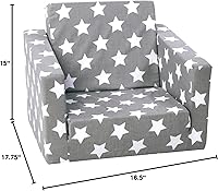 Vista 8 de Delsit Sofá infantil para niños pequeños – Sillón convertible de espuma 2 en 1 a tumbona, cómodo sillón abatible, sofá para niños, fabricado