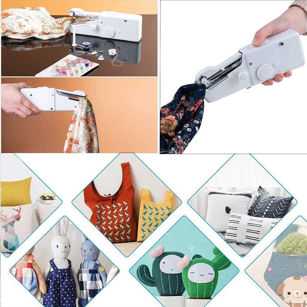 Mini macchina da cucire a portata di mano, macchina da cucire, macchina da cucire portatile, mini macchina da cucire elettrica portatile, manuale for principianti, strumento for cucire rapido fai-da-t