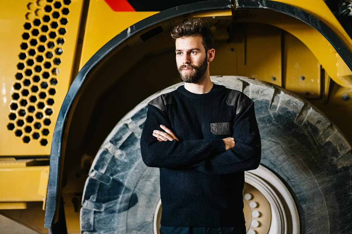 Velilla seria 100 – sweter (rozmiar M) kolor szary