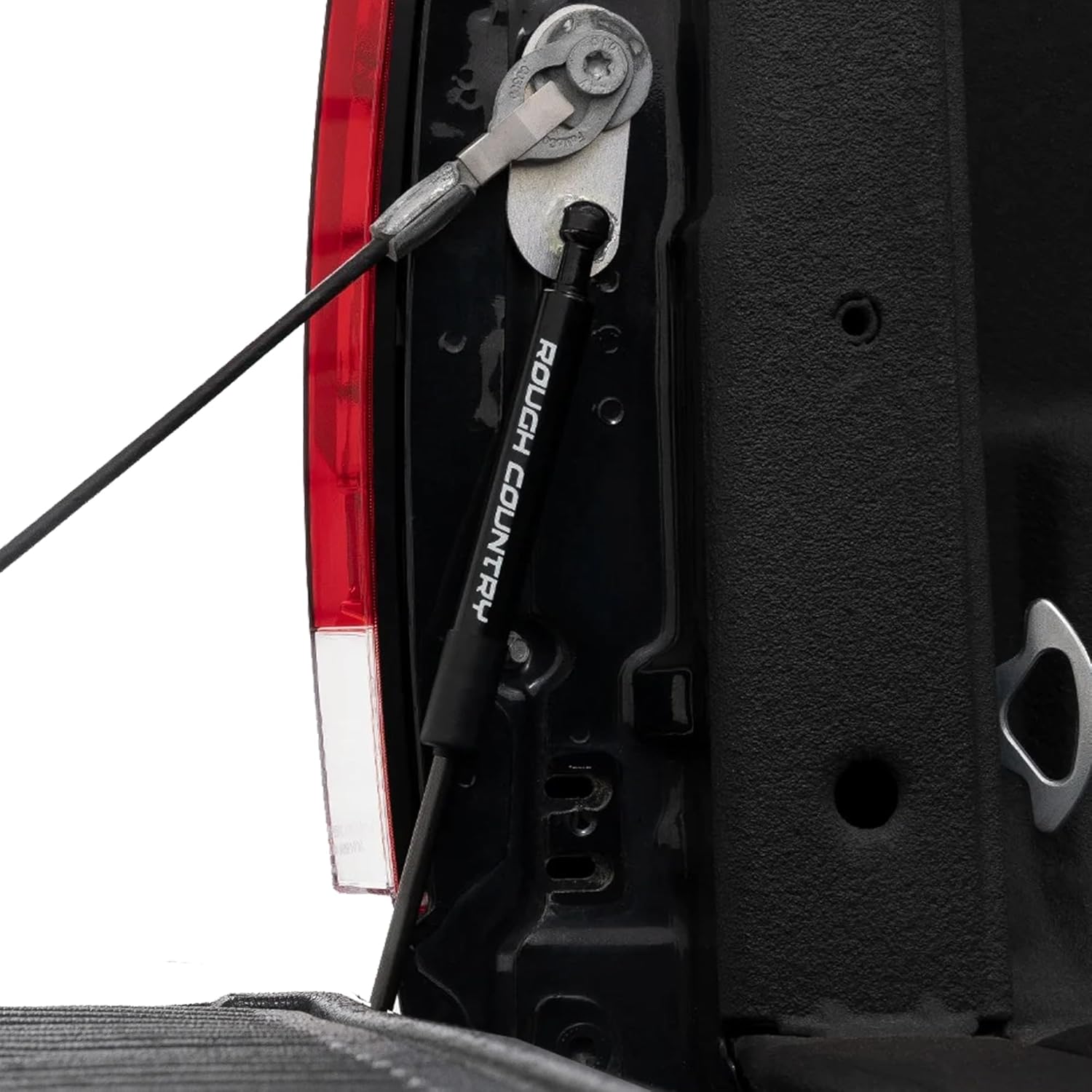 Rough Country Hydraulic Tailgate Assist for Ford F-250/F-350 Super Duty (1999-2016) - Smooth, Safe & Controlled Tailgate Lowering
