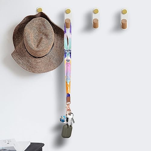 Miniatura 5 de Rimilak Llavero con cordón para el cuello, correa de cordón larga para mujeres y hombres, llaves de automóvil, insignias de identificación,