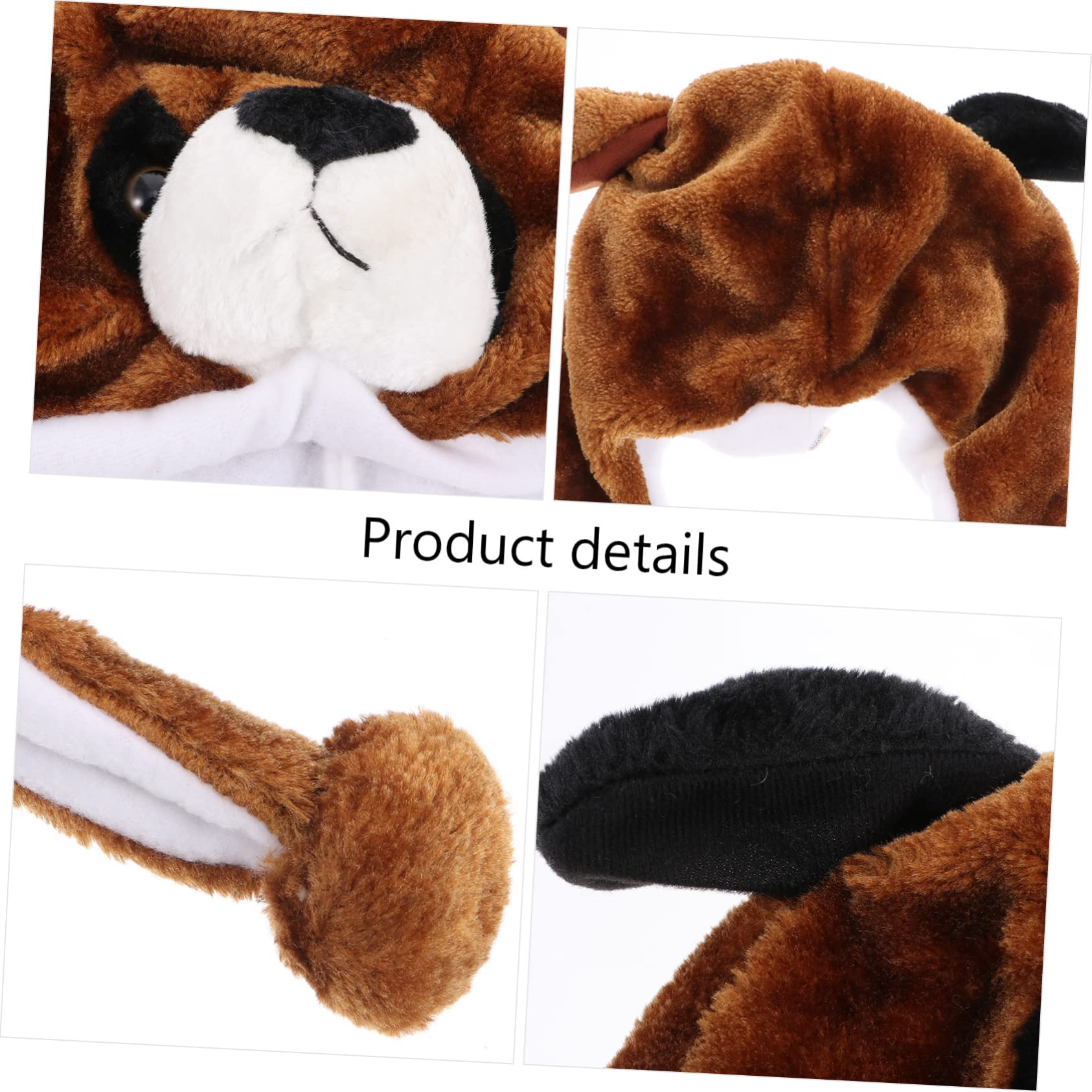 Totority Funny Dog Hat for Boys and Girls Fluffy Cartoon Animal Head Wrap Toddler Winter Hat