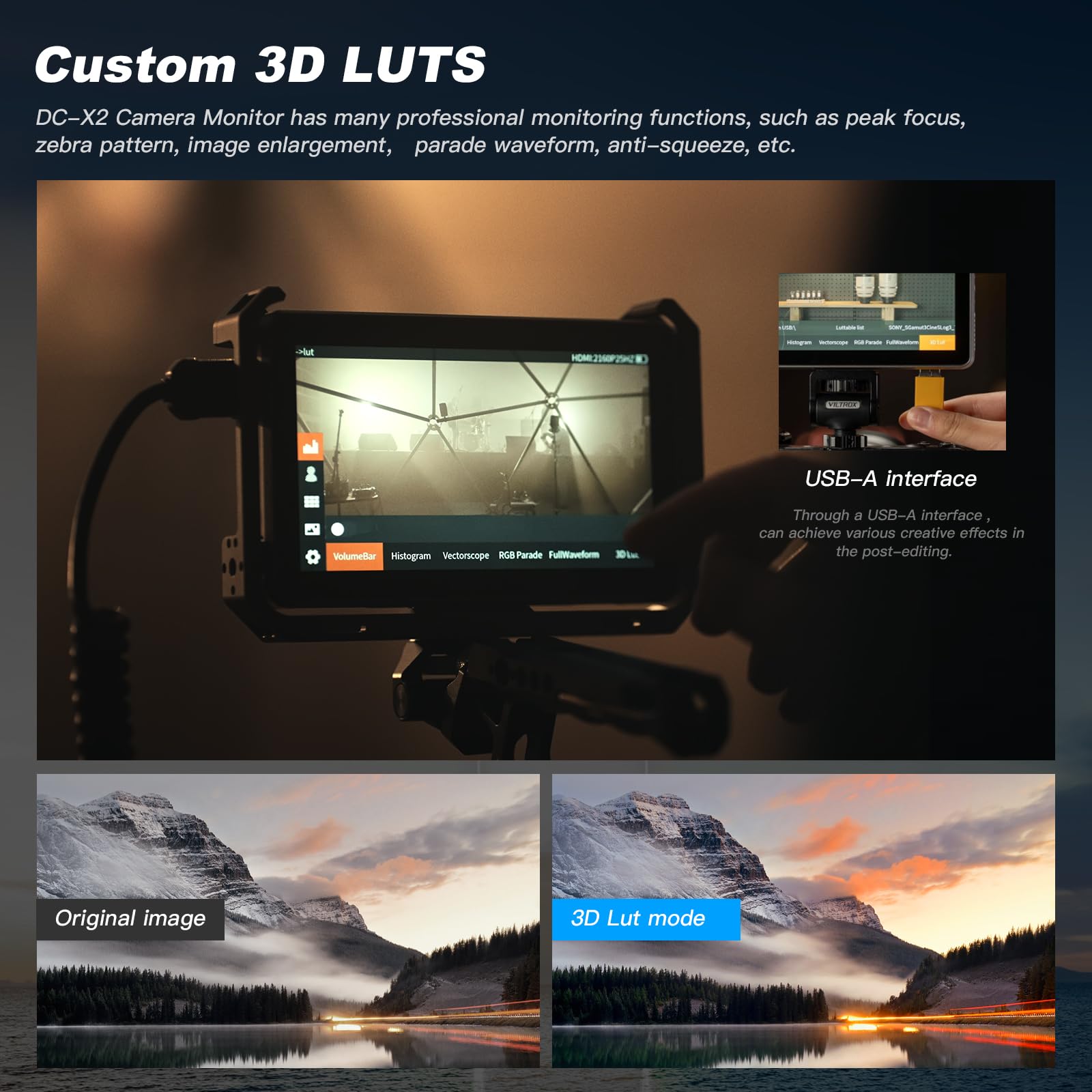 VILTROX DC-X2 カメラ フィールドモニター 6インチ Amazon.com: VILTROX DC-X2 Touchscreen Full HD IPS Camera