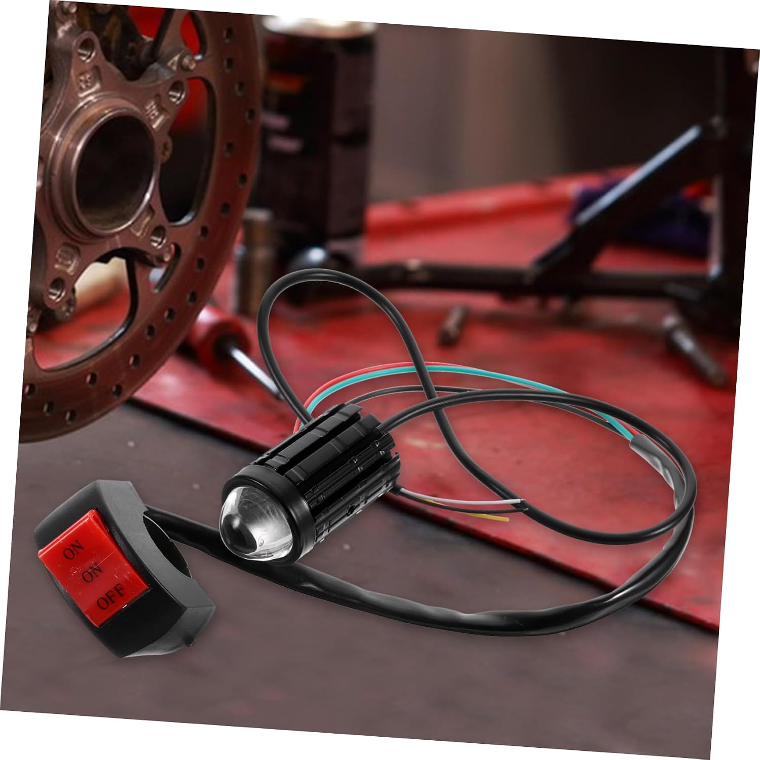 Led Motorcycle Headlight for Bike Rechargeable Running Lights Stylish Design