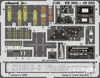 Eduard Accessories – 49303 Model-Making Accessory SB2U Vindicator for Accurate Miniatures Kit 3