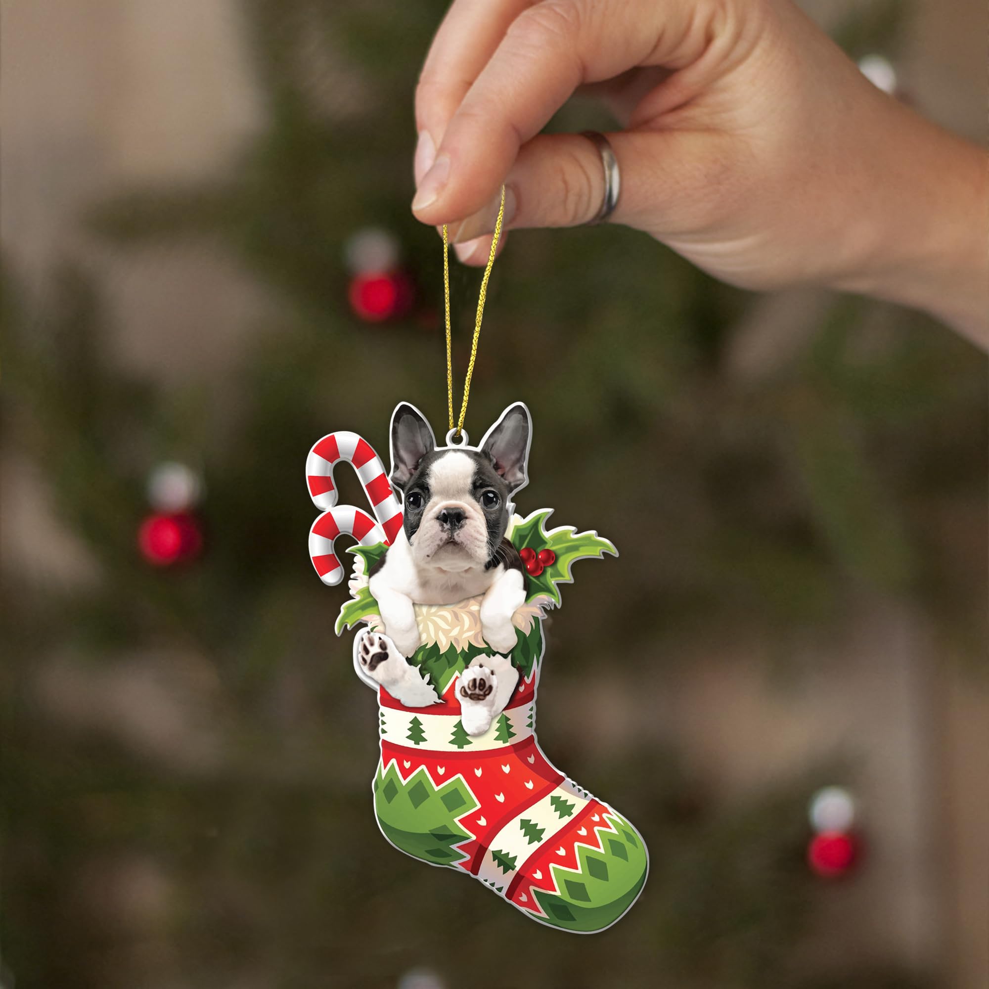 Décoration De Noël Sapin : Chien Et Basket En Forme De Déco Originale