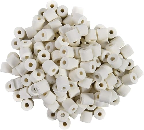 Miniatura 4 de JIHAQUA Acuario Anillos de cerámica bio 6 libras de medios de filtro para estanque tanque de peces filtro