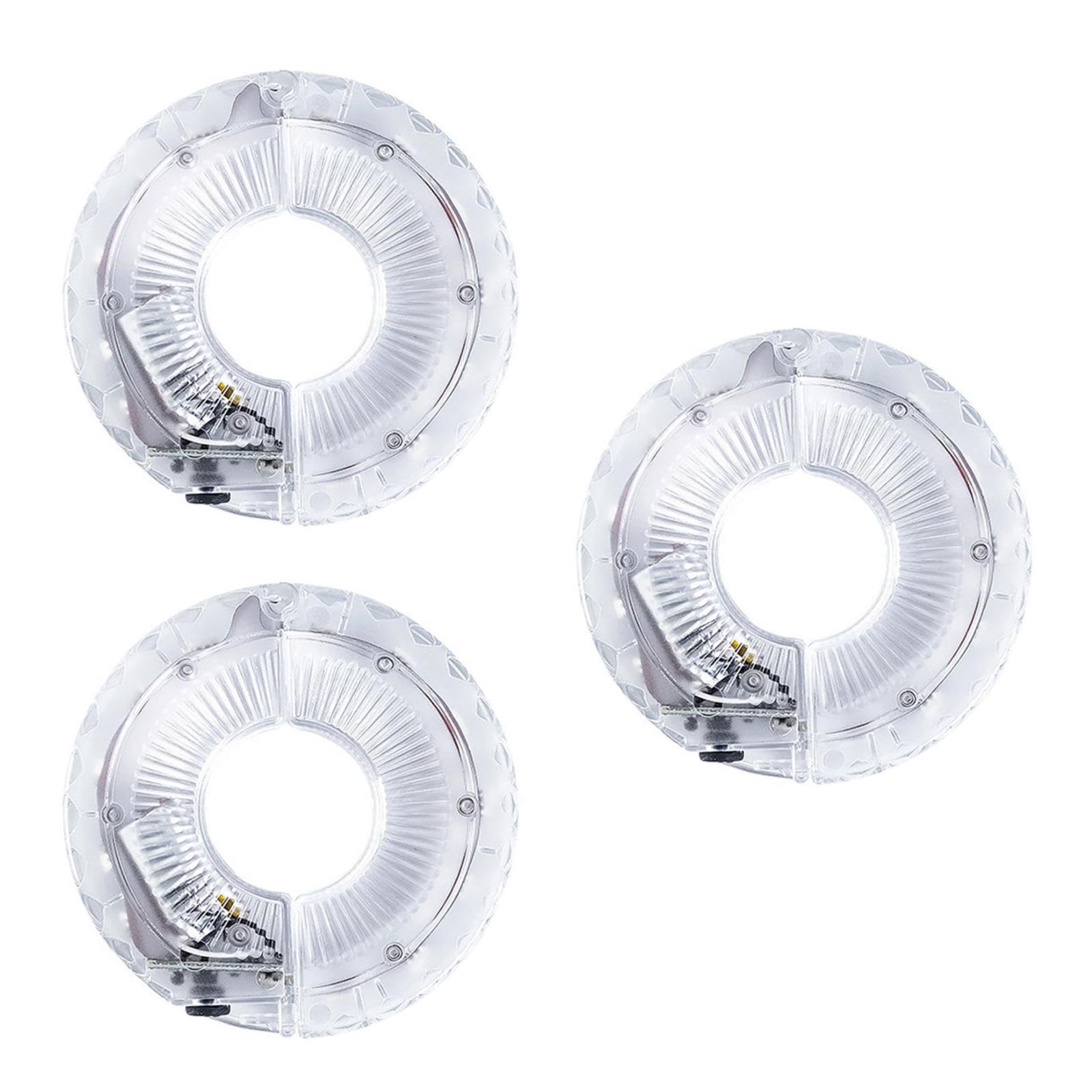 POPETPOP Lot De 3 Éclairages LED pour Roues De Vélo Installation Facile 18 Modes Déclairage Chargement