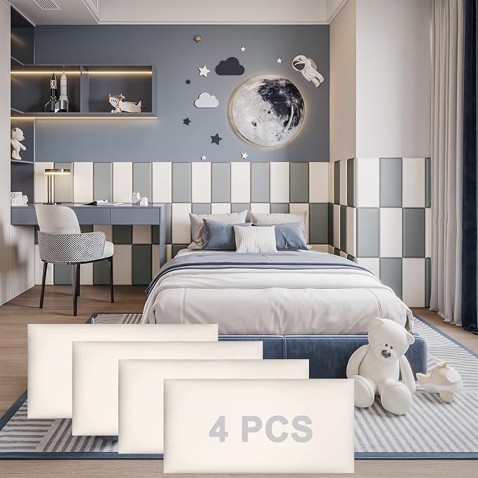 Yll Peel And Stick Headboard Wall Panels 4-Pack